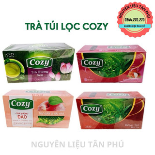 Trà Cozy Đào, Vải, Dâu, Hồng trà, Trà Xanh, Hoa cúc….