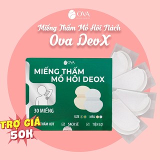 Miếng dán khử mùi hôi nách ngăn mồ hôi Ova DEOX khô thoáng diệt khuẩn