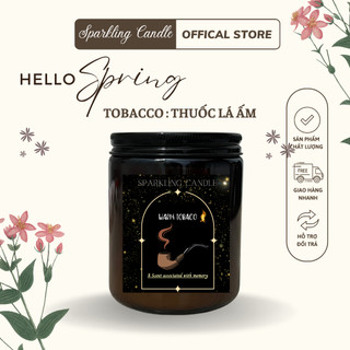  Nến Thơm Sparkling Candle mùi Warm Tobaco Tinh Dầu Tự Nhiên Không Khói 