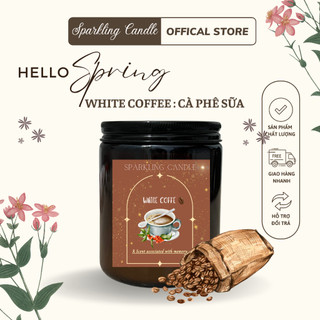  Nến Thơm Sparkling Candle mùi White Coffee   Cà Phê Sữa   Tinh Dầu Tự Nhiên Không Khói 