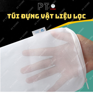 Túi Đựng Vật Liệu Lọc nước bể cá có khóa kéo tiện dụng.