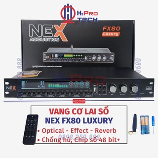 Vang Cơ Chống Hú Nex Fx80LX Chip Âm Thanh Số 48Bit Dsp - Bluetooth - Effect Mượt Mà - H2Pro Tech