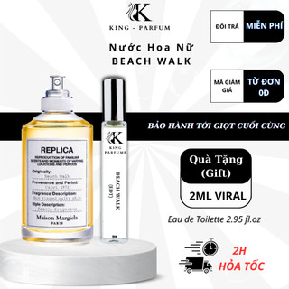 Nước Hoa Nữ KING PARFUM Hương Replica Beach Walk EDT hương hoa cỏ, sữa dừa tươi mát