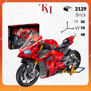 Đồ chơi mô hình lắp ráp technic siêu xe panlos ducatti tỉ lệ 1:5 bộ lắp ghép mô hình xe 2129 mảnh