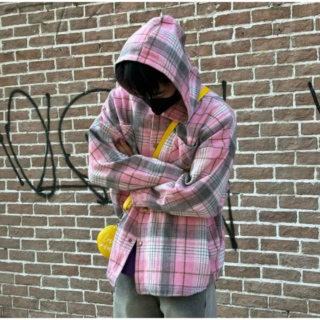 Áo khoác sơ mi  FLANNEL vải dạ sơ mi kẻ sọc caro khoác ngoài nam nữ form rộng unisex hottrend mùa hè 2024 | BigBuy360 - bigbuy360.vn