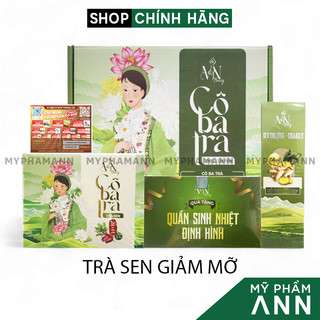 Trà sen giảm mỡ cô ba trà đông anh mn beauty - tặng cao gừng và đai sinh nhiệt
