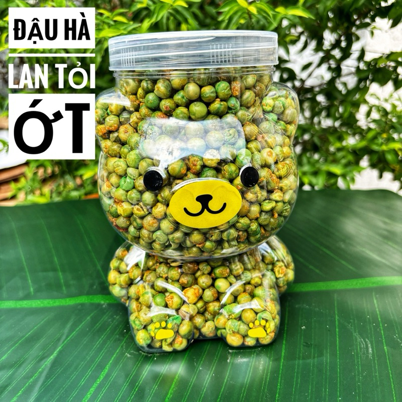 <HŨ GẤU 500G> ĐẬU HÀ LAN TỎI ỚT