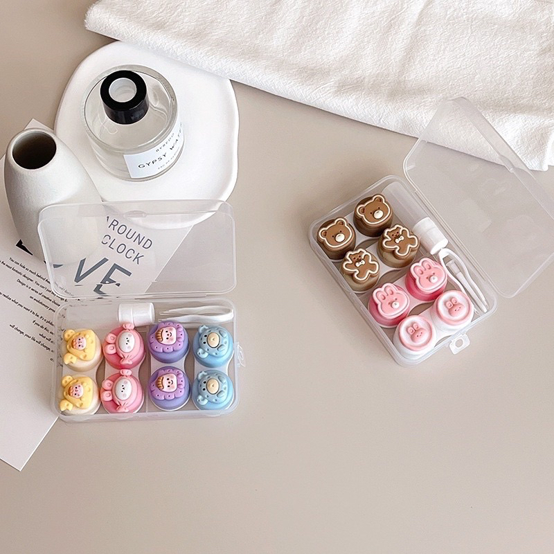 Khay đựng lens 4 ô + dụng cụ Muneyes