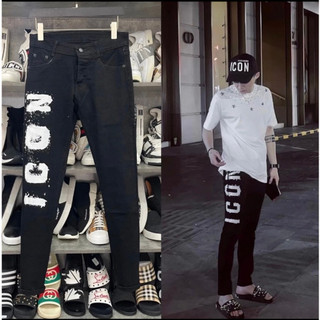 Quần jean nam rách vá màu đen đậm trơn chất liệu bò cao cấp co dãn 4 chiều form dáng skinny