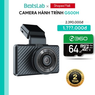  Bộ đôi camera hành trình Botslab G500H 360 Dash Cam | cam 3K+720P | tích hợp GPS | cảm biến G-Sensor