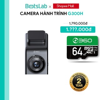  Camera hành trình Botslab 360 Dash Cam G300H | Độ Phân Giải 1296P | Tích Hợp GPS | Cảm Biến G-Sensor