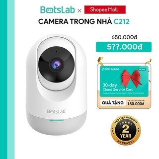 Camera Wifi Trong Nhà Botslab C212 Xoay 360 | Độ Phân Giải 2K | Cổng LAN | Nhận diện AI | Bảo Hành 24 Thá