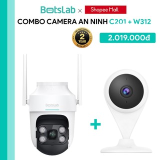 Combo 2 Camera Botslab Giám Sát Trong Nhà C201 và Ngoài Trời W312 Xoay 360 Độ | Bảo Hành 2 Năm | Hàng Chính Hãng