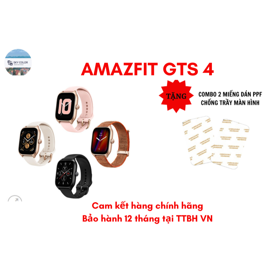 Đồng hồ thông minh AMAZFIT GTS 4 - Hàng Chính Hãng