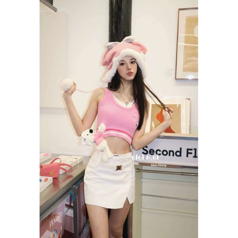 ÁO CROPTOP 13DE MARZO HELLO KITTY [HÀNG SẴN]