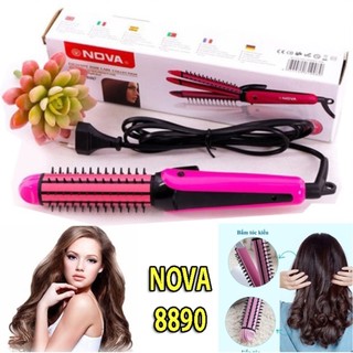 Máy Ép Tóc Mini Nova 8890 Máy là tóc, uốn xoăn, bấm xù 3 in 1