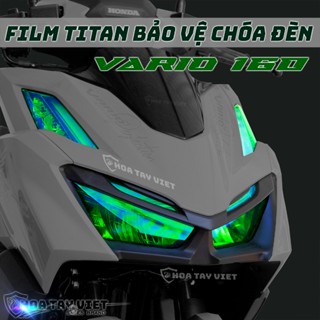 Decal TITAN dán CHÓA ĐÈN VARIO 160 chống trầy xước HONDA VARIO 160