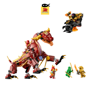 [Hỏa tốc 1H] [Ninja go] Bộ Heatwave Transforming Lava Dragon Ninja City, Siêu mô hình đồ chơi lắp gh
