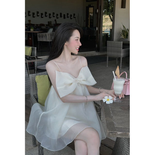 Váy 2 dây nơ babydoll Chuẩn Linh Hoàng
