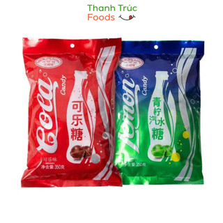 Kẹo Ngậm Coca-Cola, Sprite tươi mát gói 350g ThanhTruc Food