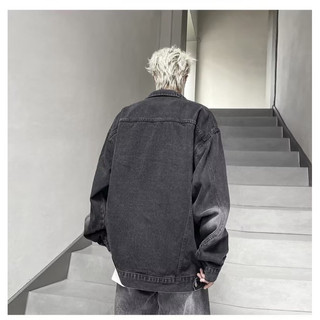 Áo Khoác Jeans Denim Jacket Unisex Gray Black