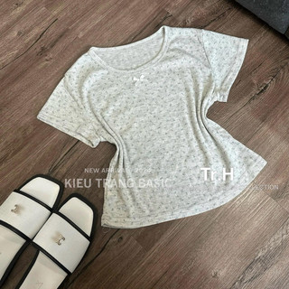 Áo Thun Tăm Hoa Nhí Kiều Trang Basic