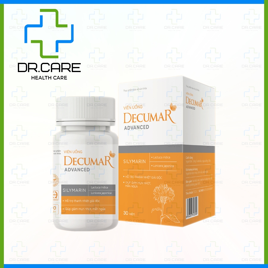 [CHÍNH HÃNG] Viên uống thảo dược Decumar Advanced hỗ trợ ngừa mụn, giảm nhờn, dầu, da khỏe, sáng mịn