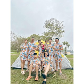 Bộ sơ mi đi biển, du lịch team building - atona