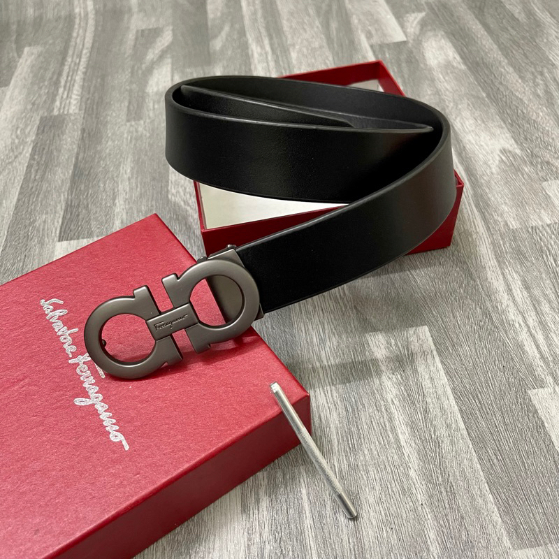 [ tặng 1] Dây lưng nam da trơn/ Thắt lưng nam bản nhỏ 3.6