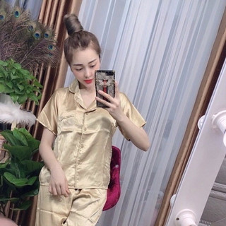 Đồ bộ lụa bèo đùi siêu xinh chất mềm mát