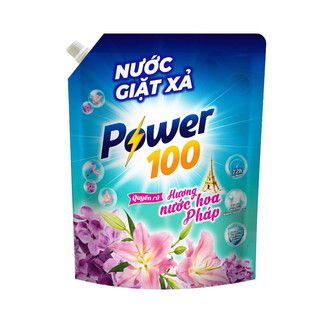 Nước giặt xả 2in1 Power 100 hương nước hoa pháp túi 3.1L