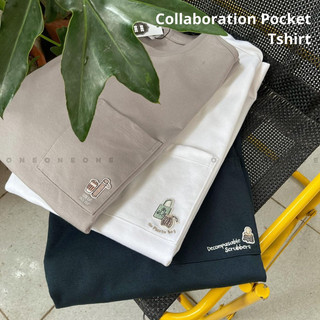 Áo thun cotton Collaboration Pocket Tshirt 11699