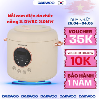 Nồi cơm điện đa chức năng 1L Daewoo DWRC-210MW công suất 400W, bảo hành 12 tháng