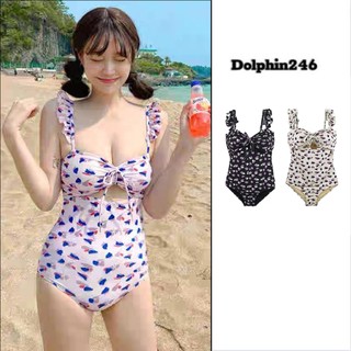 Bikini Bánh Bèo Hoa đồ bơi 1 mảnh liền thân Quảng Châu Chất Đẹp Đồ Bơi Nữ Co Giãn Che Khuyết Điểm 2389 D-30