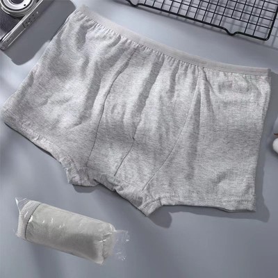 Quần lót giấy boxer nam POPO DP2 100% cotton 2 lớp đáy dùng khi đi công tác, du lịch, học quân sự