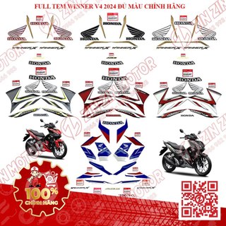 Tem winner x v4 2024, tem xe winner x 2024 đủ màu chính hãng - zzm