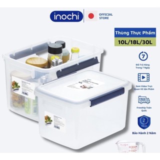 Thùng đựng thực phẩm Hokkaido- Inochi 10_18_30L - Thân hộp trong dễ nhận diện và quản lý thức ăn