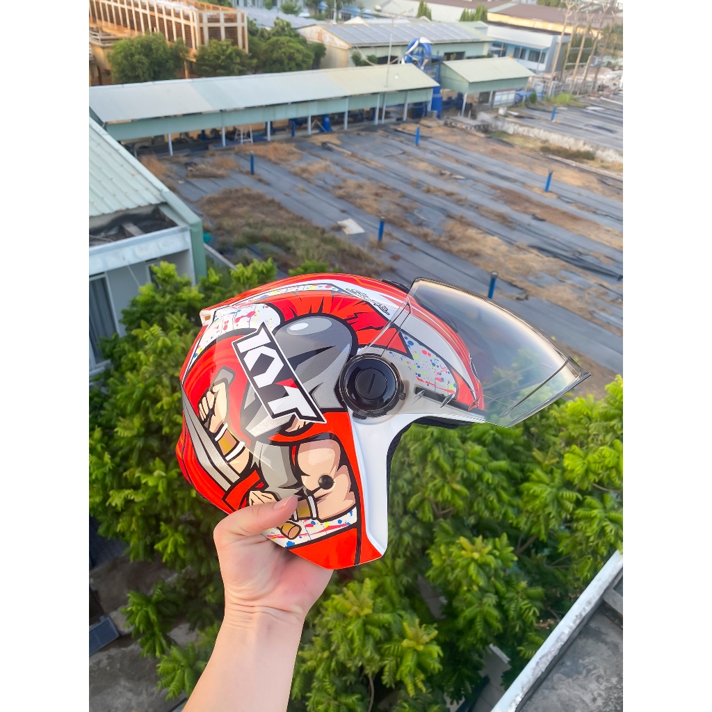 MŨ BẢO HIỂM 3/4 1 KÍNH ROYAL XH01 M787 MÀU HYPER CORSI TẶNG TEM KYT VÀ TÚI CHÍNH HÃNG