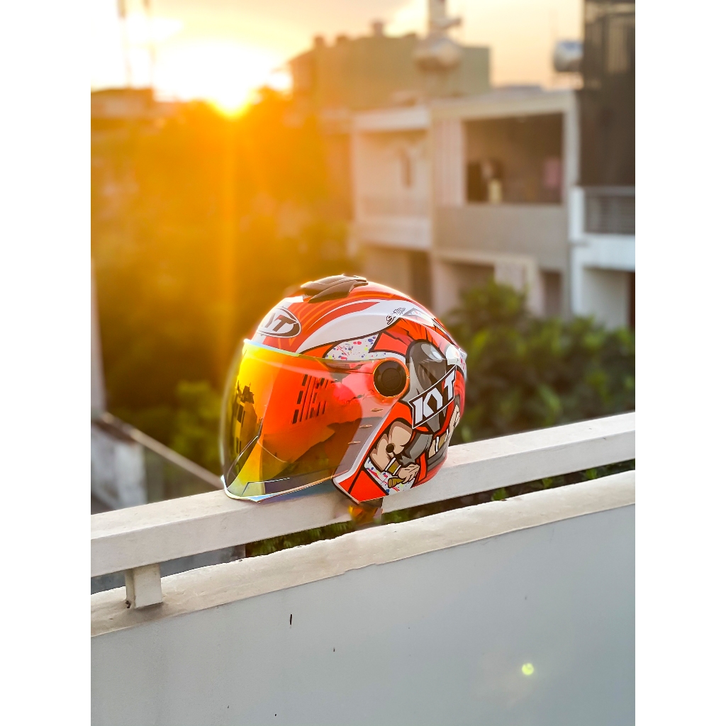 MŨ BẢO HIỂM 3/4 1 KÍNH ROYAL XH01 M787 MÀU HYPER CORSI TẶNG TEM KYT VÀ TÚI CHÍNH HÃNG