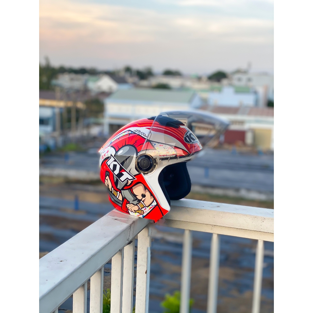 MŨ BẢO HIỂM 3/4 1 KÍNH ROYAL XH01 M787 MÀU HYPER CORSI TẶNG TEM KYT VÀ TÚI CHÍNH HÃNG