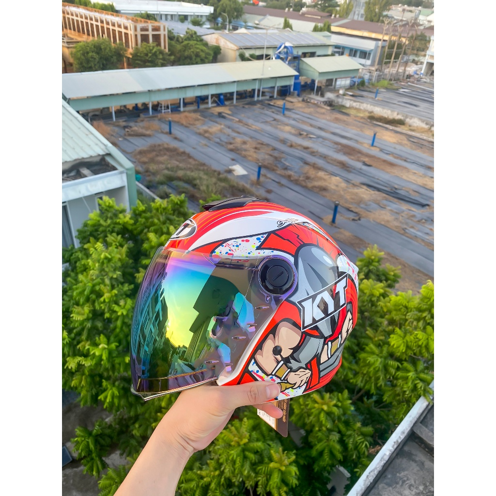 MŨ BẢO HIỂM 3/4 1 KÍNH ROYAL XH01 M787 MÀU HYPER CORSI TẶNG TEM KYT VÀ TÚI CHÍNH HÃNG