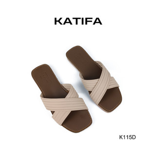 Dép bệt quai phồng bản chéo lót mút êm ái KATIFA K115D- BH 01 năm