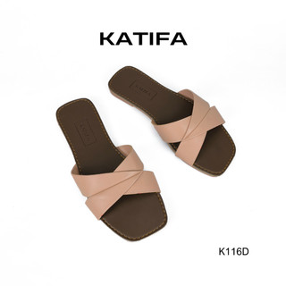 Dép Bệt Nữ KATIFA K116D Quai Cánh Diều, Đế Cao Su Chống Trơn Trượt, Bảo Hành 12T