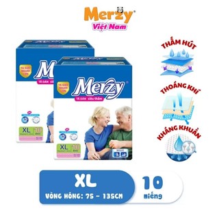 Tã dán siêu thấm, siêu khô thoáng Merzy( Bỉm người lớn - Bỉm cho mẹ sau sinh Merzy) Size XL10