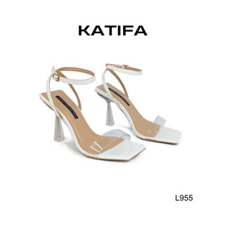 Giày Sandal Cao Gót Mika Lõi Thép 10P Quai Trong KATIFA L955, Hàng Cao Cấp, BH 24 Tháng