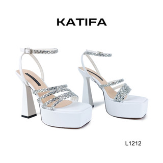Giày cao gót 13F sandal đính đá sanh chảnh KATIFA L1212 - BH 2 năm