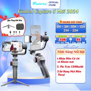 Tay cầm chống rung cho điện thoại, Gimbal Chống rung 3 trục funsnap Cature 5, Gymbal hỗ trợ quay vlog, review bán hàng