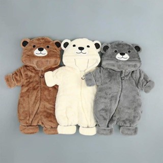 Body lông gấu mềm ấm cho bé trai bé gái từ 11 đến 18kg
