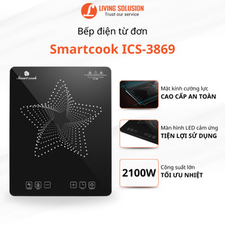 Bếp từ đơn elmich smartcook ics-3869, 3873 công suất 2100w phím bấm điện tử | 8 chế độ nấu