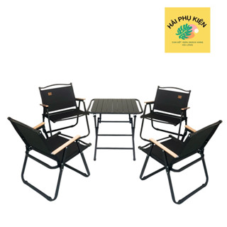 Bộ bàn ghế du lịch , Dã ngoại , Ban công , Câu cá , Cafe gấp gọn (Có lôgô) ( BH 12 tháng )